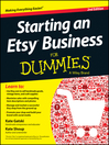 Cover image for Starting an Etsy Business For Dummies